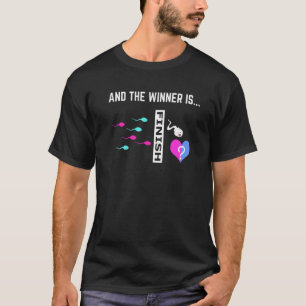 Gender-Informationen für Männer Cooles Baby-Dusche T-Shirt