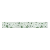 Gender Netural Mit Monogramm grüne Kleeblätter Ripsband (Vorderseite)
