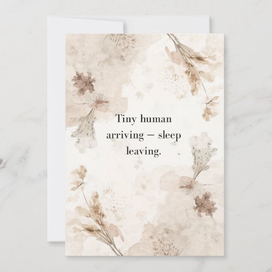 Gender Neutral Baby Shower Invitation Card Einladung (Vorderseite)