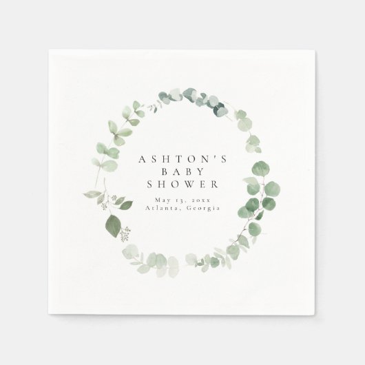 Gender Neutral Baby Shower Napkins Serviette (Vorderseite)