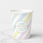 Gender-Neutral-Baby-Sprinkpapier-Becher Pappbecher (Rückseite)