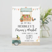 Gender Neutral Farmer's Market - Einladung zum Geb (Stehend Vorderseite)