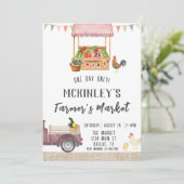 Gender Neutral Farmer's Market - Einladung zum Geb (Stehend Vorderseite)