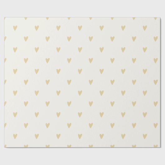Gender Neutral Gift Wrap | Sand Hearts Geschenkpapier (Flach)