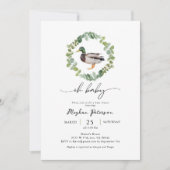 Gender Neutral Mallard Duck Baby Shower  Einladung (Vorderseite)