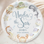 Gender Neutral Ocean Baby Shower Gender Neutral  Pappteller<br><div class="desc">Add a touch of elegance to your Baby Shower with our 'Under The Sea' Ocean Baby Shower Paper Plates! Don't settle for the ordinary. Elevate your celebration,  order your today,  and make your event extraordinary!</div>