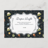 Gender Neutral Planet Diapper Raffle Begleitkarte (Vorderseite)
