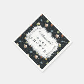 Gender Neutral Planet Safari Baby Shower Serviette (Ecke)