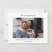 Gender Neutral Ultrasound Photo baby Announcement  (Vorderseite)