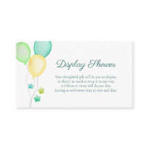 Gender Neutral Watercolor Balloon Display Baby