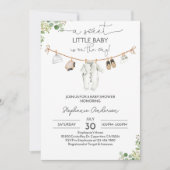 Gender neutrale Baby Dusche Einladung Baby Kleidun (Vorderseite)