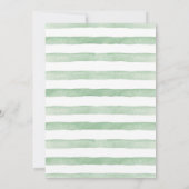 Gender neutrale Baby Dusche Einladung Baby Kleidun (Rückseite)