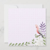 Gender-neutrale Babydusche aus verzaubertem Lavend Einladung (Rückseite)