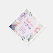 Gender-neutrale Babydusche aus verzaubertem Lavend Serviette (Ecke)