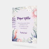 Gender-neutrale Windel des verzauberten Lavendels Acrylschild (Winkel)