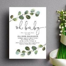 Gender neutraler Schwarz-weißer Eukalyptus simpel