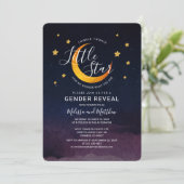 Gender Offenbaren Einladung Twinkle Little Moon St (Stehend Vorderseite)