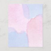 Gender offenbart Pampas Gras rosa blaues Budget Flyer (Hinten)