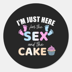 Gender-Offenbarung bin ich nur für die und den Kuc Runder Aufkleber