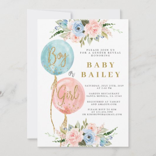 Gender-Offenlegung Einladung (Vorderseite)