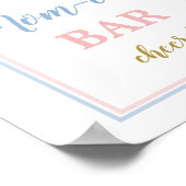 Gender Pampas Grass Arch Momosa Bar Zeichen Poster (Ecke)