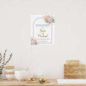 Gender Pampas Grass Willkommen Zeichen Poster (Küche)