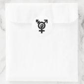 Gender Resistance Symbol - - - - Runder Aufkleber (Tasche)
