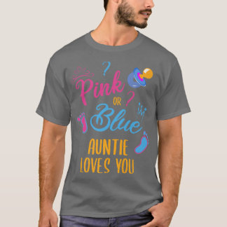 Gender Reveal AUNTIE AUNT  T-Shirt