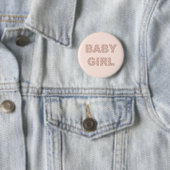 Gender Reveal Baby Girl Team Button (Beispiel)