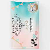Gender Reveal Baby Shower Begrüßungsbanner Banner (Vertikal)