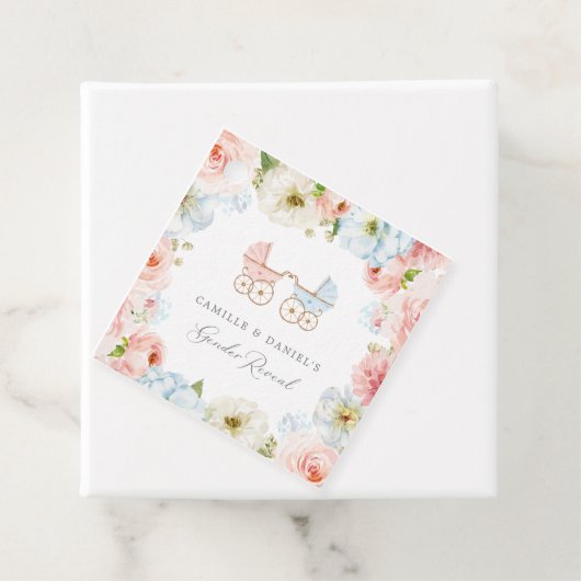 Gender Reveal Baby Shower Blue and Pink Vielen Dan Geschenkanhänger (Beispiel)