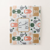 Gender Reveal Baby Shower Boy Puzzle (Vertikal)