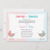 Gender Reveal Baby Shower Einladung (Vorderseite)