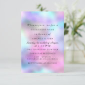 Gender Reveal Baby Shower Girl Boy Pink Blue Baloo Einladung (Stehend Vorderseite)