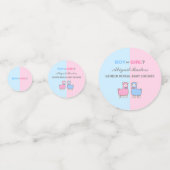 Gender Reveal Baby Shower Llama Confetti Konfetti (Rückseiten)