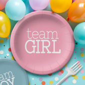 Gender Reveal Baby Shower - Team Pink Girl Pappteller