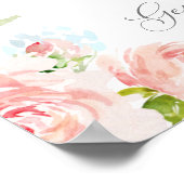 Gender Reveal Baby Shower Welcome Poster (Ecke)