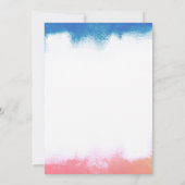 Gender Reveal Balloons Baby Dusche Einladung (Rückseite)