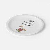 Gender Reveal Bee Party Pappteller (Schrägansicht)