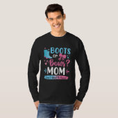 Gender reveal boots or bows Mom matching baby T-Shirt (Vorne ganz)