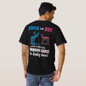 Gender Reveal Buck oder Doe Party Oma T-Shirt (Schwarz voll)