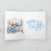 Gender Reveal Card – It’s a Boy! Karte (Innenseite)