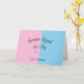 Gender Reveal Card Karte (Gelbe Blume)