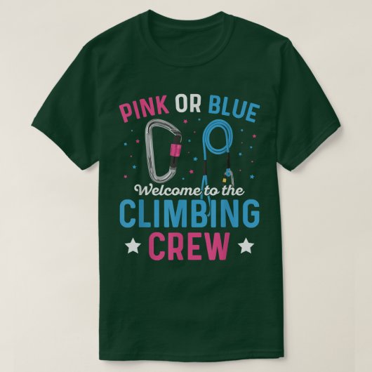 Gender Reveal Climbing Design for a Climber T-Shirt (Design vorne)