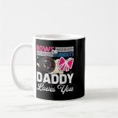 Gender Reveal Dad Est Humor Bows Or Burnouts Daddy Kaffeetasse (Links)