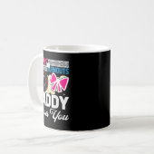 Gender Reveal Dad Est Humor Bows Or Burnouts Daddy Kaffeetasse (Vorderseite Links)