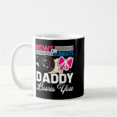Gender Reveal Dad Est Humor Bows Or Burnouts Daddy Kaffeetasse (Links)
