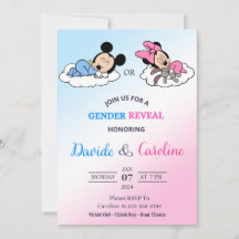 Gender Reveal Einladung Card