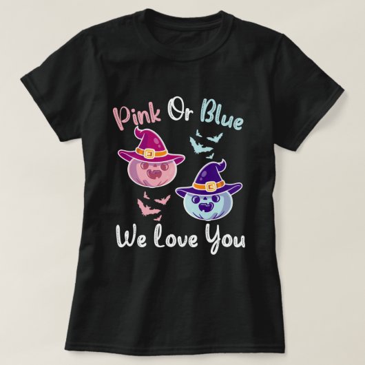 Gender Reveal Fall Halloween Thema - Pumpkin T-Shirt (Design vorne)