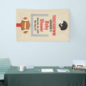 Gender Reveal Football Baby Boy Dusche Willkommen Banner (Messeveranstaltung)